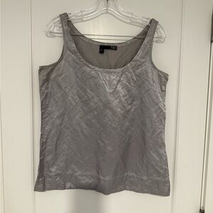Eileen Fisher Rumbled Metalic Women’s Sleeveless top size  s